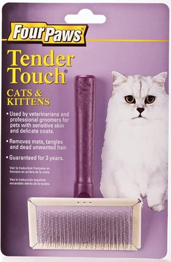 Four Paws Tender Touch Slicker Wire Brush for Cats-1